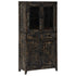Rustika Rowe -  Highboard Black 90x40x180 cm Solid Mango Wood